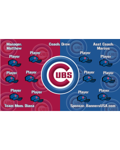 Cubs Major League 13oz Vinyl Team Banner E-Z Order