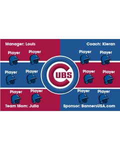 Cubs Major League 13oz Vinyl Team Banner E-Z Order