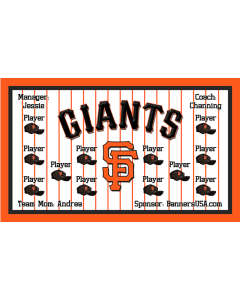 Giants Major League 13oz Vinyl Team Banner E-Z Order