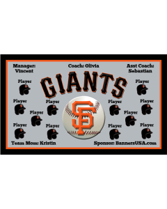 Giants Major League 13oz Vinyl Team Banner E-Z Order