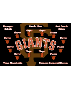 Giants Major League 13oz Vinyl Team Banner E-Z Order