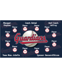 Guardians Major League 13oz Vinyl Team Banner E-Z Order