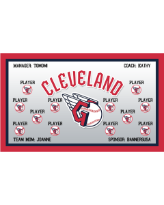 Guardians Major League 13oz Vinyl Team Banner E-Z Order