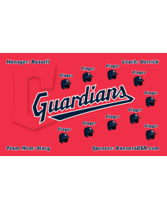 Guardians Major League 13oz Vinyl Team Banner E-Z Order