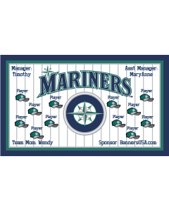 Mariners Major League 13oz Vinyl Team Banner E-Z Order