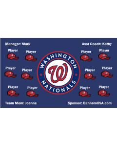 Nationals Major League 13oz Vinyl Team Banner E-Z Order