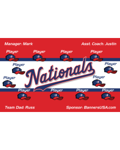Nationals Major League 13oz Vinyl Team Banner E-Z Order