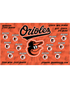 Orioles Major League 13oz Vinyl Team Banner E-Z Order