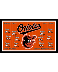 Orioles Major League 13oz Vinyl Team Banner E-Z Order