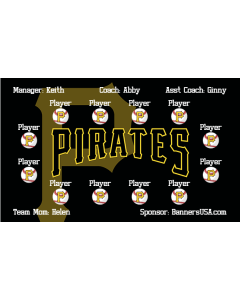 Pirates Major League 13oz Vinyl Team Banner E-Z Order