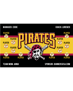 Pirates Major League 13oz Vinyl Team Banner E-Z Order