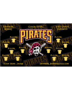 Pirates Major League 13oz Vinyl Team Banner E-Z Order