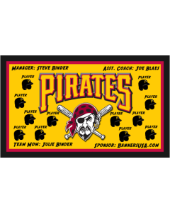 Pirates Major League 13oz Vinyl Team Banner E-Z Order