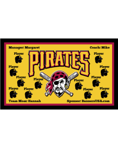 Pirates Major League 13oz Vinyl Team Banner E-Z Order