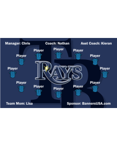 Rays Major League 13oz Vinyl Team Banner E-Z Order