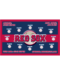 Red Sox Major League 13oz Vinyl Team Banner E-Z Order