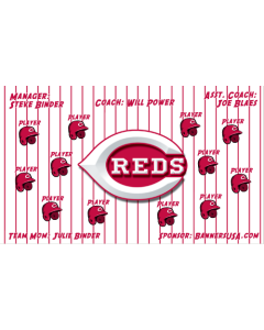 Reds Major League 13oz Vinyl Team Banner E-Z Order