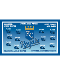 Royals Major League 13oz Vinyl Team Banner E-Z Order