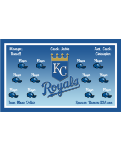 Royals Major League 13oz Vinyl Team Banner E-Z Order