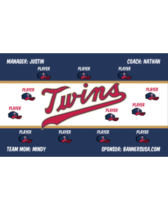 Twins Major League 13oz Vinyl Team Banner E-Z Order