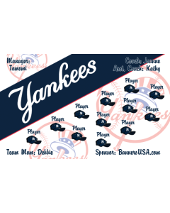 Yankees Major League 13oz Vinyl Team Banner E-Z Order