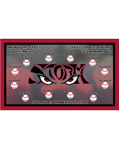 Storm Minor League 13oz Vinyl Team Banner E-Z Order