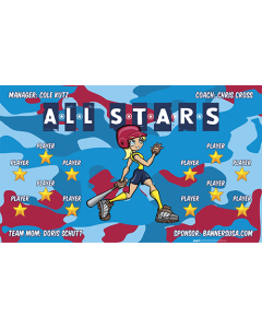 All Stars Vinyl Team Banner E-Z Order