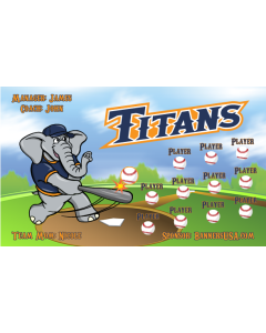 UCF Titans College 13oz Vinyl Team Banner E-Z Order