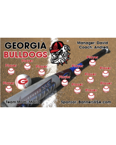 Georgia Bulldogs College 13oz Vinyl Team Banner E-Z Order