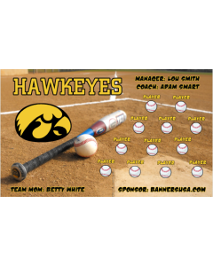 Iowa Hawkeyes College Vinyl Team Banner E-Z Order