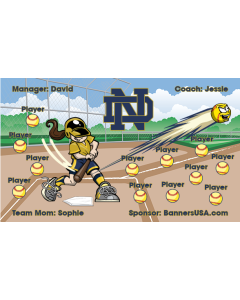 Notre Dame Fighting Irish College 13oz Vinyl Team Banner E-Z Order