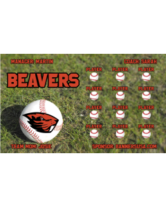 Oregon State Beavers College 13oz Vinyl Team Banner E-Z Order