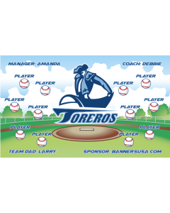 San Diego Toreros College 13oz Vinyl Team Banner E-Z Order