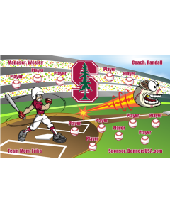 Stanford Cardinal College 13oz Vinyl Team Banner E-Z Order
