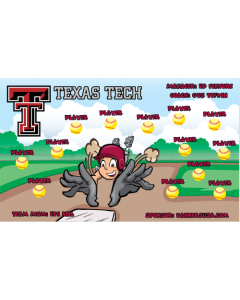 Texas Tech Red Raiders College 13oz Vinyl Team Banner E-Z Order