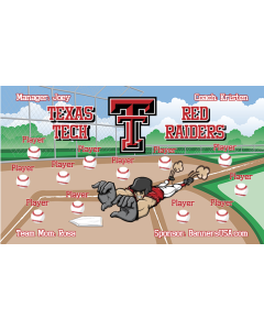 Texas Tech Red Raiders College 13oz Vinyl Team Banner E-Z Order