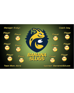 UCSC Banana Slugs College 13oz Vinyl Team Banner E-Z Order