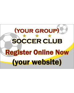 5x3 Vinyl Soccer Registration Banner - Live Designer