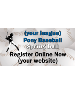 4x2 Vinyl Baseball Registration Banner- Live Designer