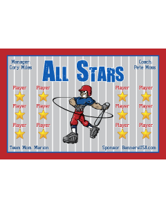 6x4 Vinyl Sports Team Banner - Live Designer