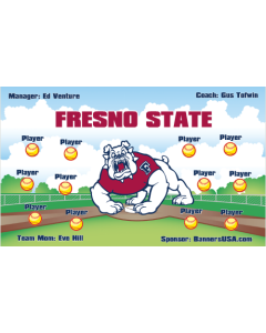 Fresno State Bulldogs College Vinyl Team Banner Live Designer