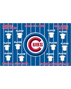 Cubs Major League Vinyl Team Banner Live Designer