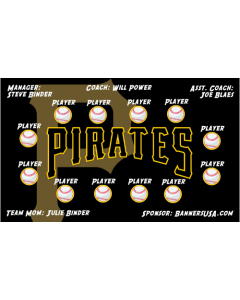 Pirates Major League 13oz Vinyl Team Banner DIY Live Designer