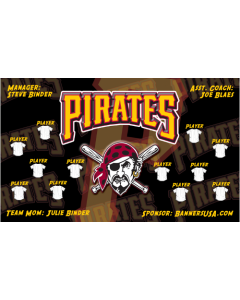 Pirates Major League 13oz Vinyl Team Banner DIY Live Designer