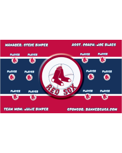 Red Sox Major League 13oz Vinyl Team Banner DIY Live Designer