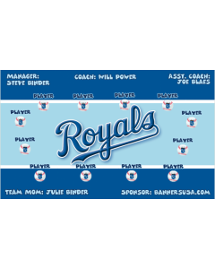 Royals Major League 13oz Vinyl Team Banner DIY Live Designer