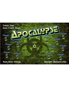 Apocalypse Soccer 9oz Fabric Team Banner DIY Live Designer