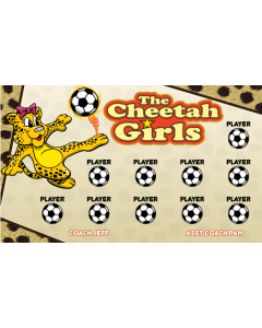 Cheetah Girls Soccer 9oz Fabric Team Banner DIY Live Designer