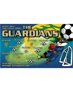 Guardians Soccer 9oz Fabric Team Banner DIY Live Designer