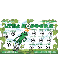 Little Hoppers Soccer 9oz Fabric Team Banner DIY Live Designer